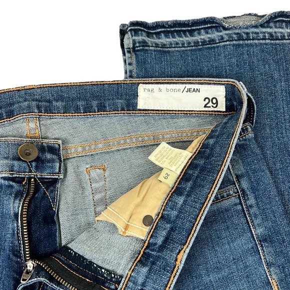 Rag & Bone Lottie Bone Side Slit Raw Hem Jean Size 29 - Picture 4 of 13